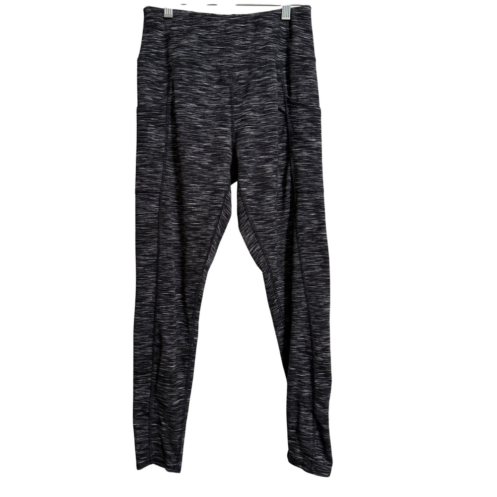 Maurices Womens Luxe Space Dye High Waisted Active Leggings Pockets size M